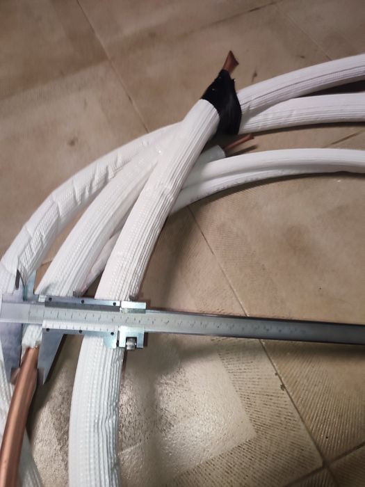Tubo cobre com isolante térmico para ar condicionado