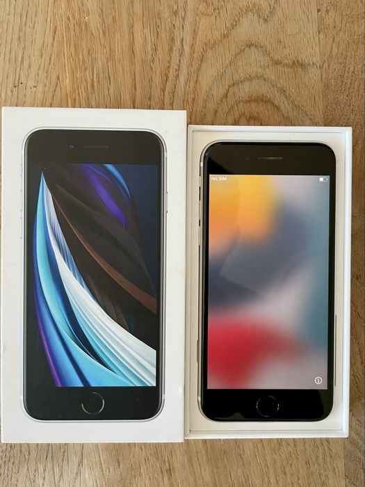iPhone SE II 64 GB bialy stan bardzo dobry plus pudelko