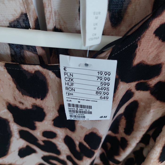 Sprzedam sukienkę panterkę nową L