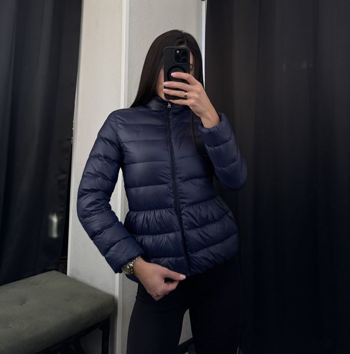 Пуховик Ralph lauren куртка коротка жіноча синя поло ральф оригінал