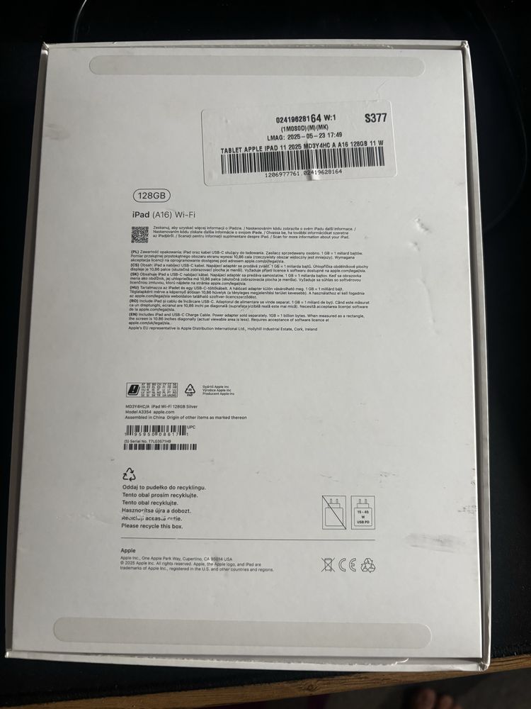 iPad 11” 2025 (A16, 128 GB Wi-Fi)