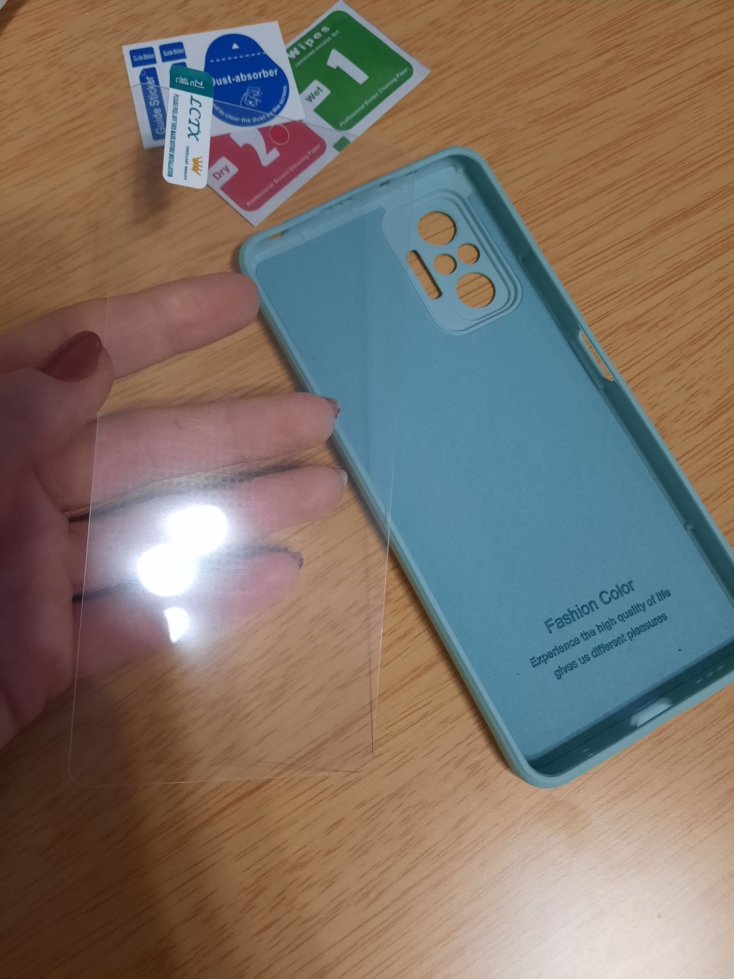 Etui z mikrofibrą na Xiaomi Redmi Note 10 pro 4g z szkłem hartowanym