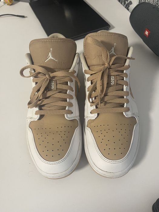 Air jordan 1 low Hemp white