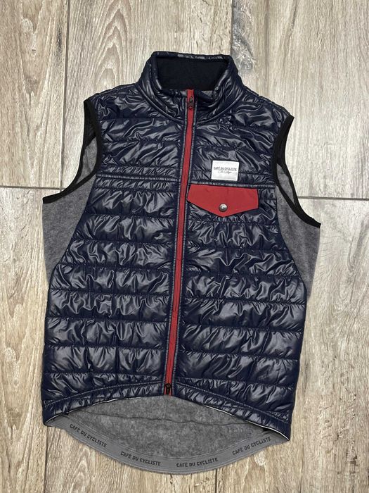 Męska Kamizelka kolarska CAFE DU CYCLISTE Albertine Merino Wool r. L