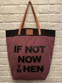 JAI – bordowa duża torba typu shopper bag