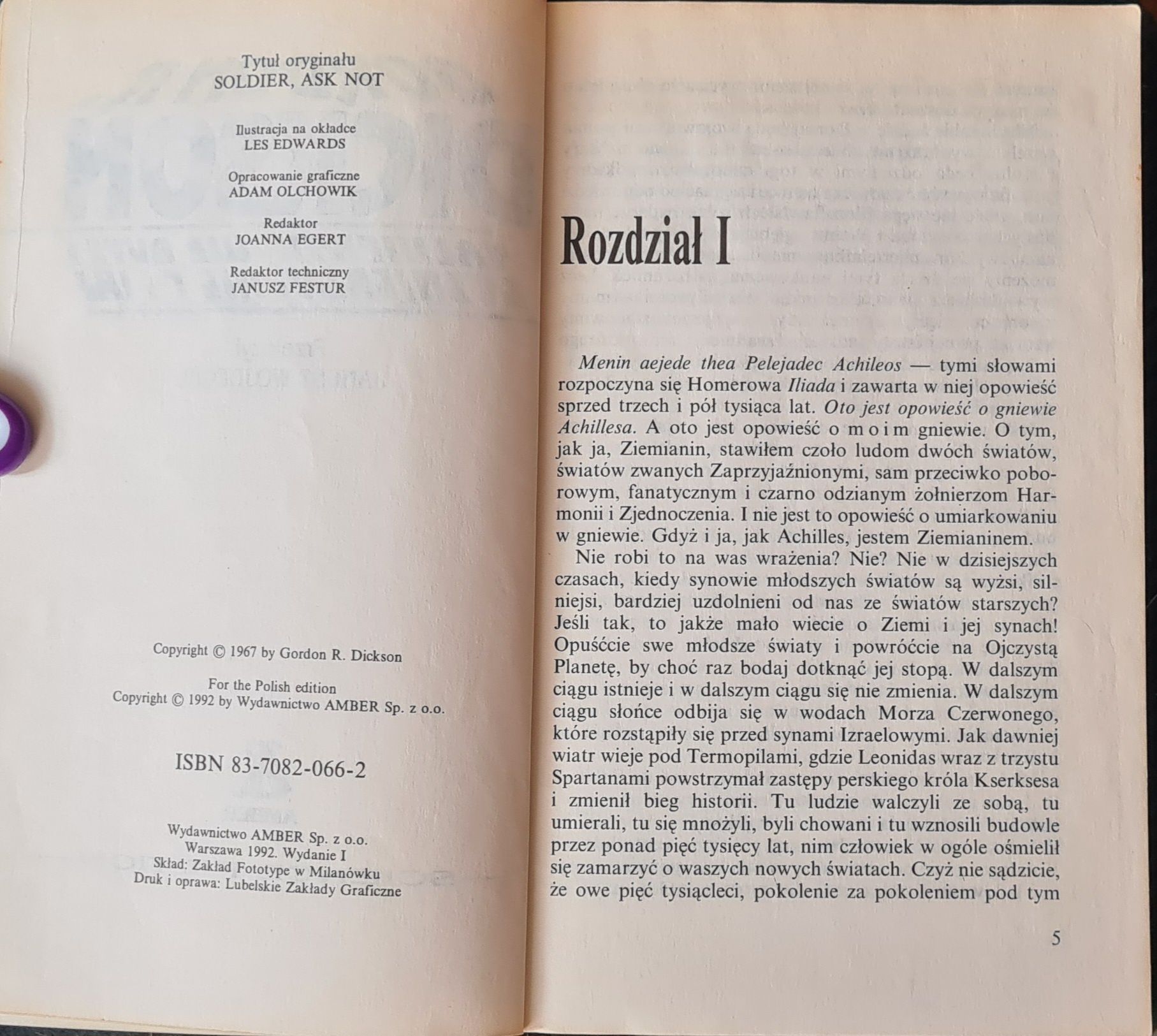 Żołnierzu, nie pytaj, Gordon R. Dickson