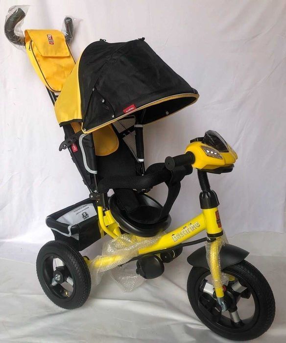 НОВИЙ трьох колісний велосипед візок 2 в 1 Best Trike надувні колеса