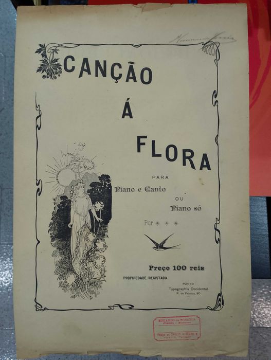 Partitura: Canção á Flora - "por ***"