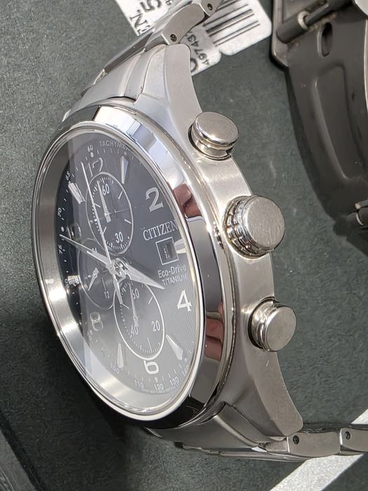 Jak Nowy Zegarek Citizen Eco Drive Szafir Titanium CA0650-82L Komplet