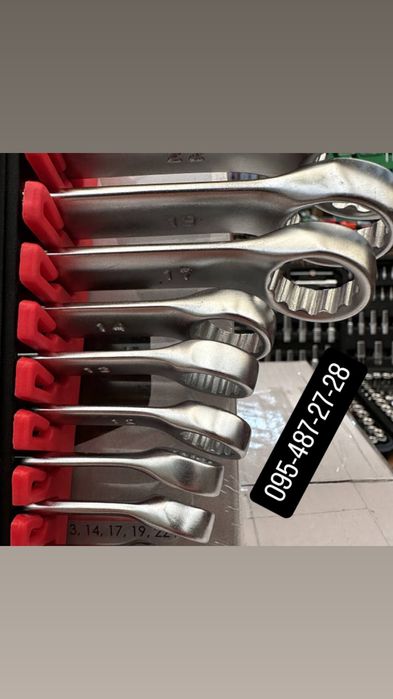 Набір ключів комбінованих 12 од. INTERTOOL HT-1203 Cr-V сталь 6-22 мм