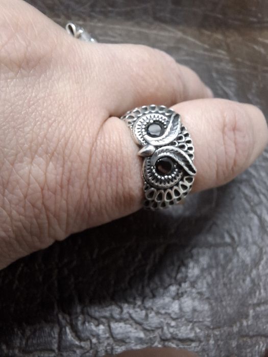 Серебряное кольцо,р 19,5