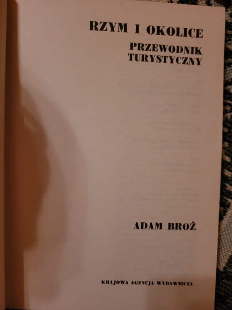 Adam Broż Rzym i okolice Przewodnik turystyczny 1984 KAW