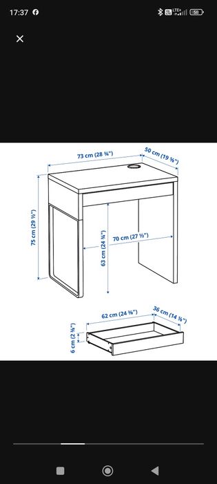 Biurko ikea micke