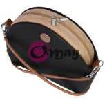organizer OBAG MOON LIGHT biszkopt eko zamsz 2 kieszenie wkład OMAY