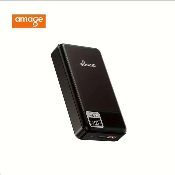 Оригінальний Портативний Повербанк Amage 20000 з швидкою зарядкою.