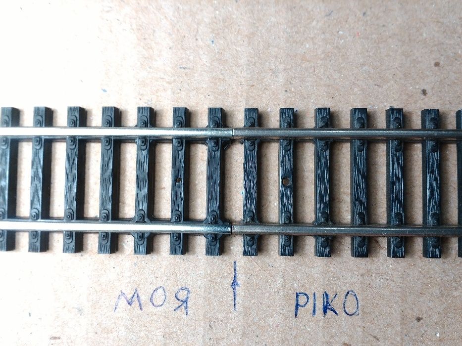 Рельсы масштаб 1:87 1/1 совместимые с рельсами PIKO