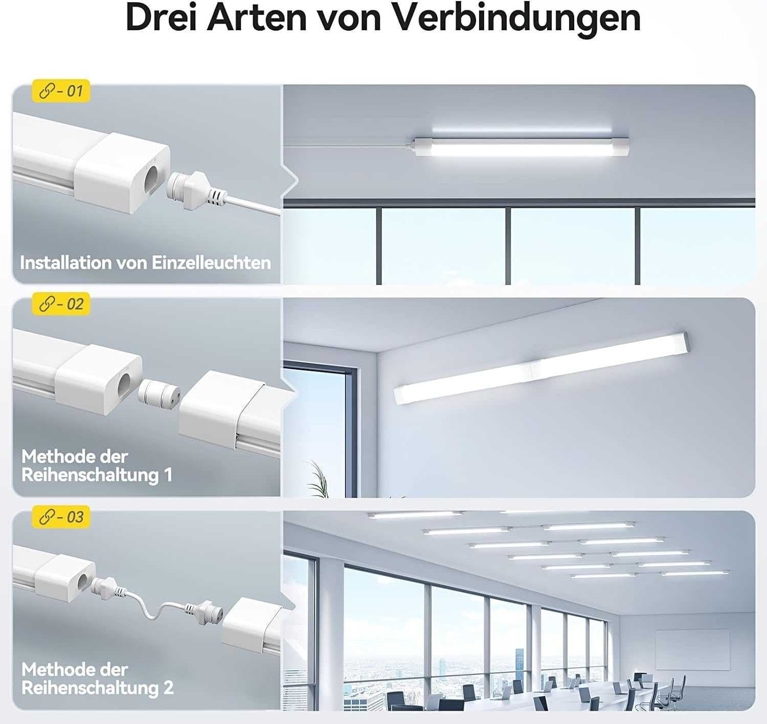 2 Leds Fluorescente de 120cm 36w - POR ESTREAR