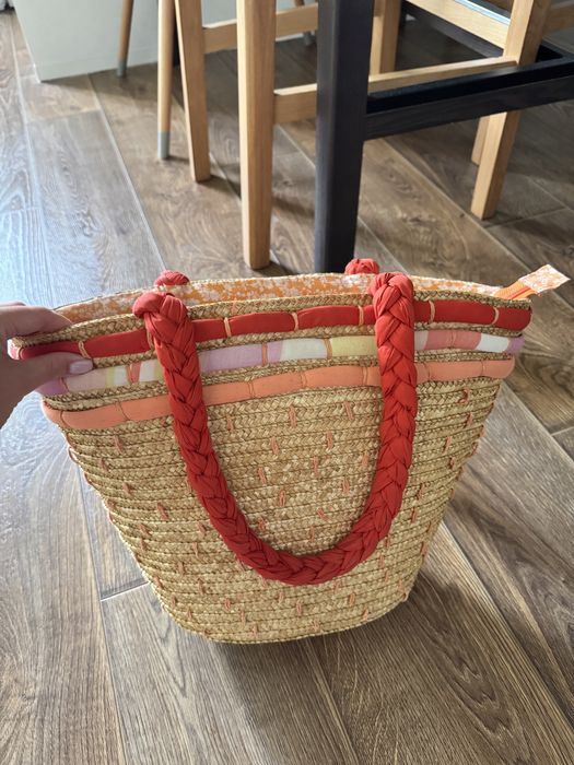 Сумка плетеная солома на пляж