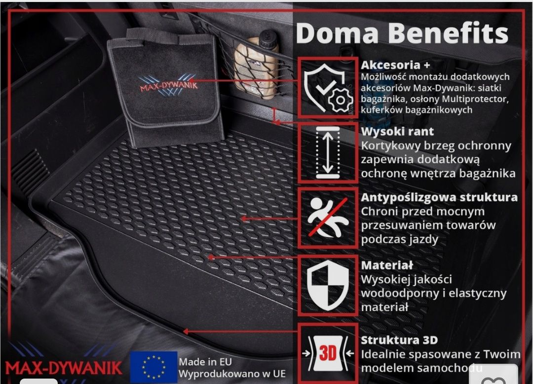 Mata bagażnika Mercedes x156 GLA