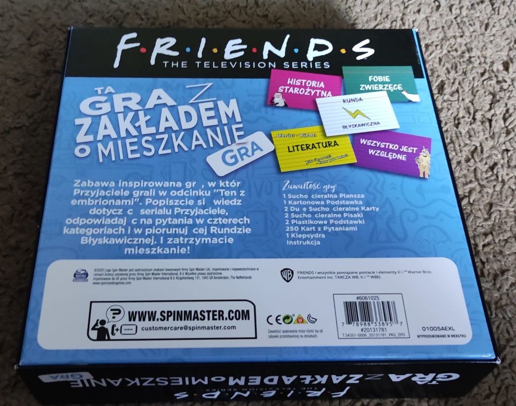 Friends -Gra planszowa - Ta gra z zakladem o mieszkanie