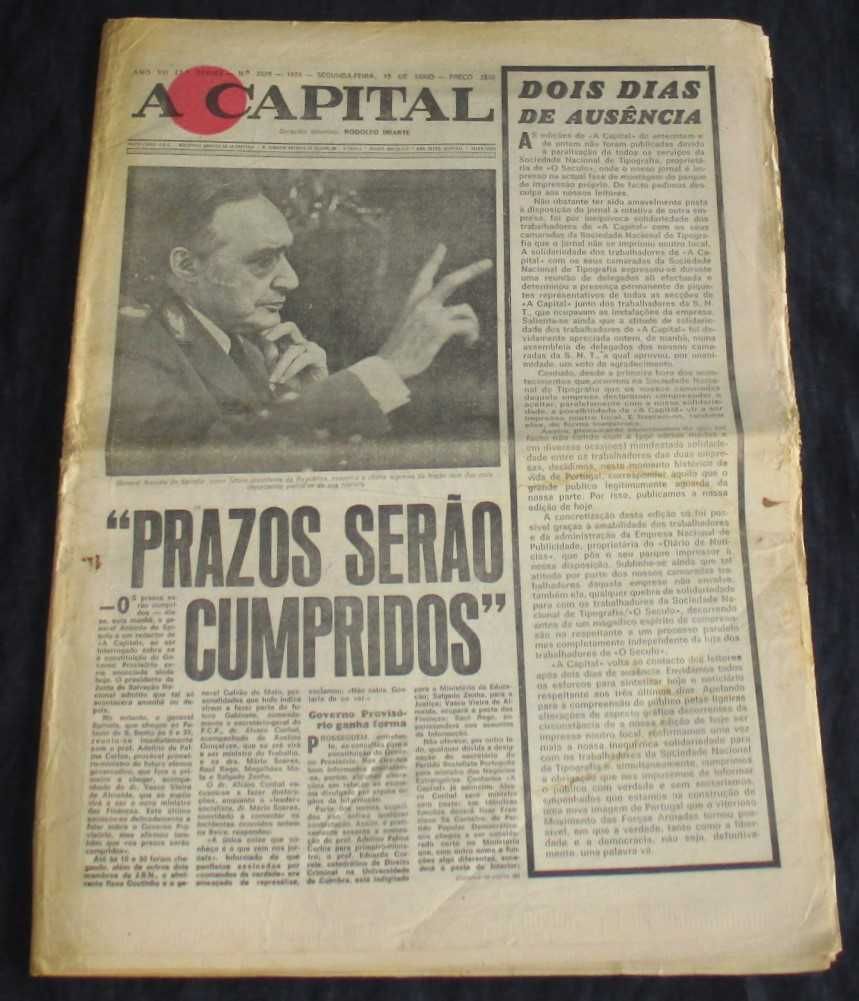 Jornal A Capital Ano VII 1974 13 de maio