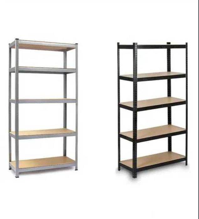 РАСПРОДАЖА стеллаж металлический  150/70/45 МДФ 5 полок стелаж чорний