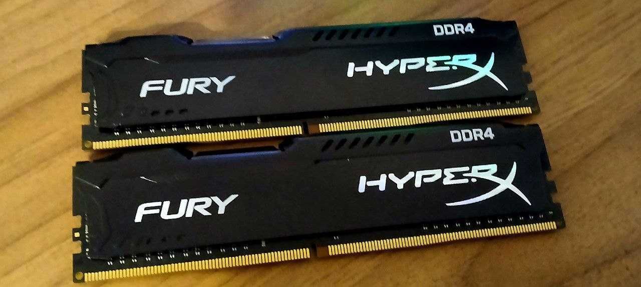 4gb озу HYPERX DDR4 2x4gb цена за две