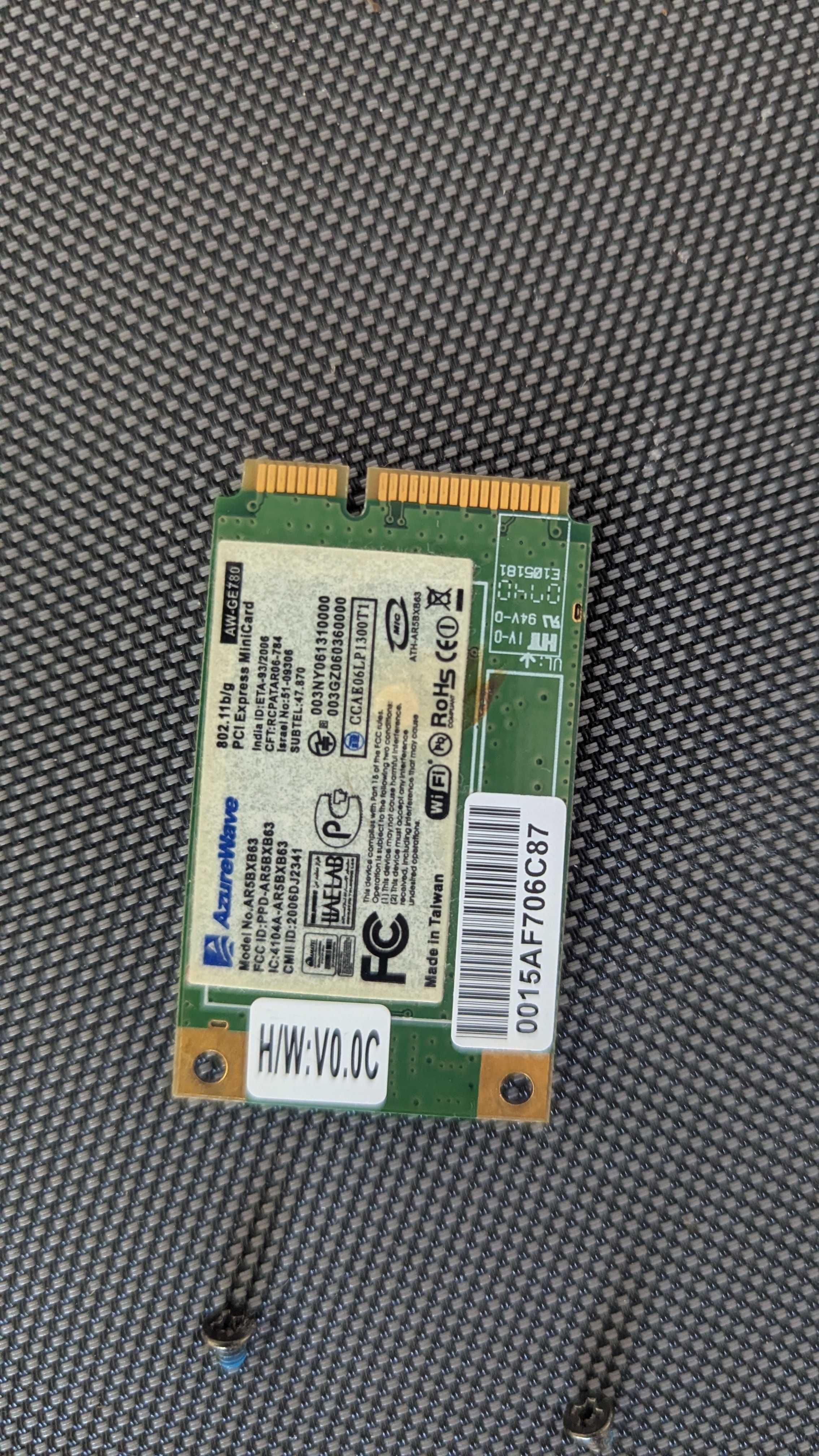 Вай фай модуль для ноутбука Wi-Fi Azurewave AR5BXB63 AR5BXB61