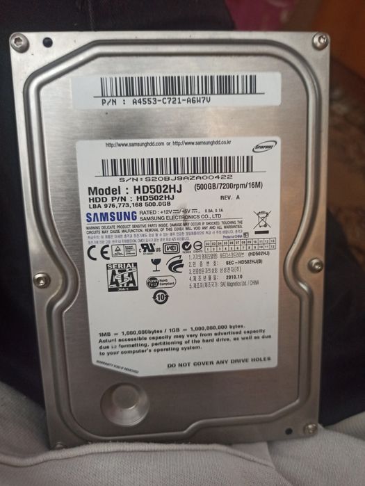Жёсткий диск Samsung 500гб