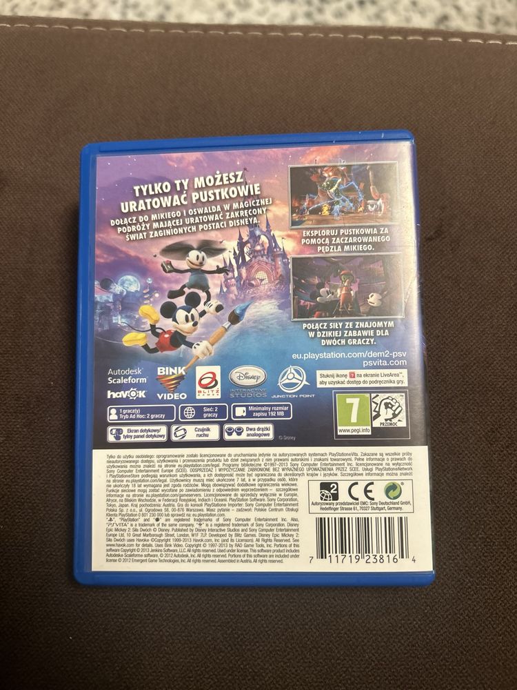 Epic Mickey 2 Siła Dwóch Disney PL PS Vita playstation vita