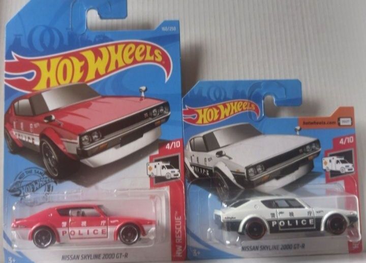 Conjunto 2 - nissan skyline 2000gt-r hot wheels