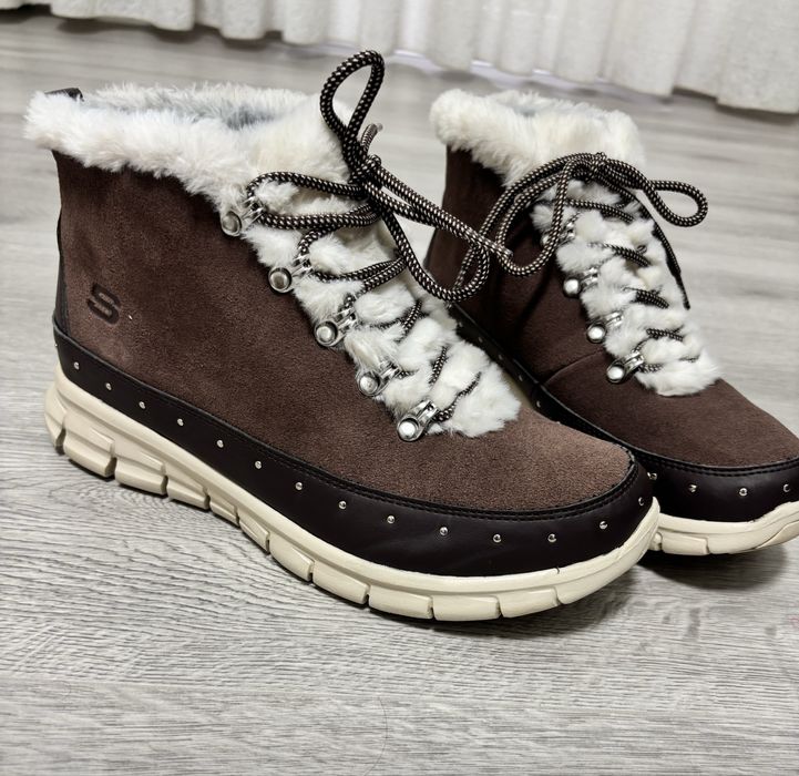 Черевики жіночі Skechers 39 зимові теплі чобітки ботинки