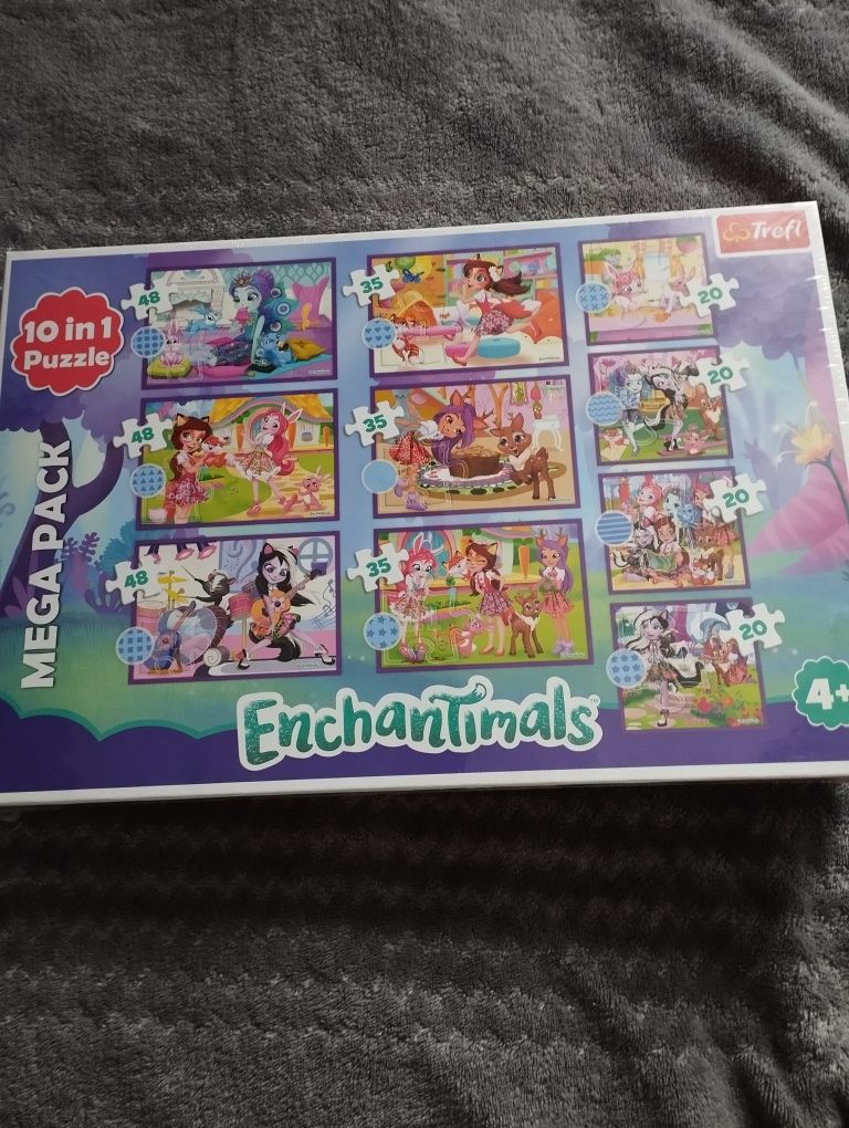 Puzzle dla dziewczynki 10w1 Enchantimals trefl