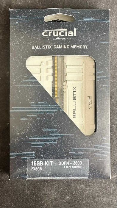Memória RAM Crucial Ballistix 16GB (2x8) DDR4 3600 CL16
