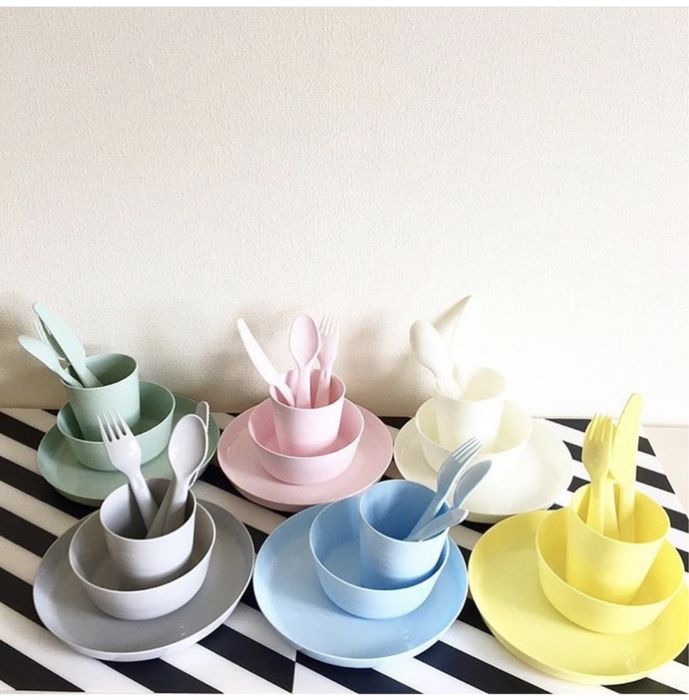 Детская пластиковая посуда в новых цветах . KALAS ІКЕА . В наличии .