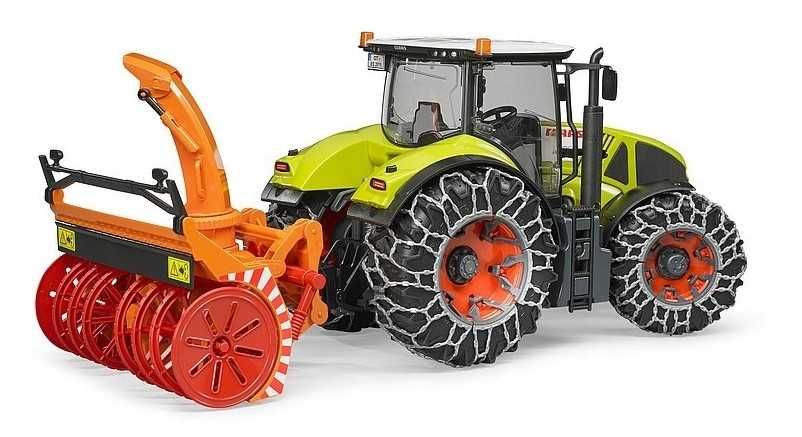 Traktor ciągnik Claas Axion 950 z pługiem Bruder