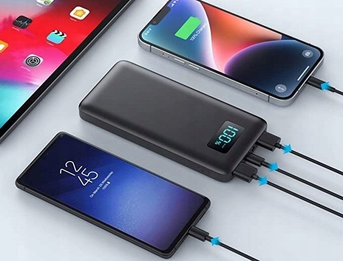 Powerbank HX90X8 13800 USB Typu C Latarka Wyświetlacz Led