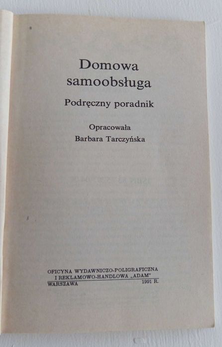 Podręczny Poradnik Domowa Samoobsługa Barbara Tarczyńska