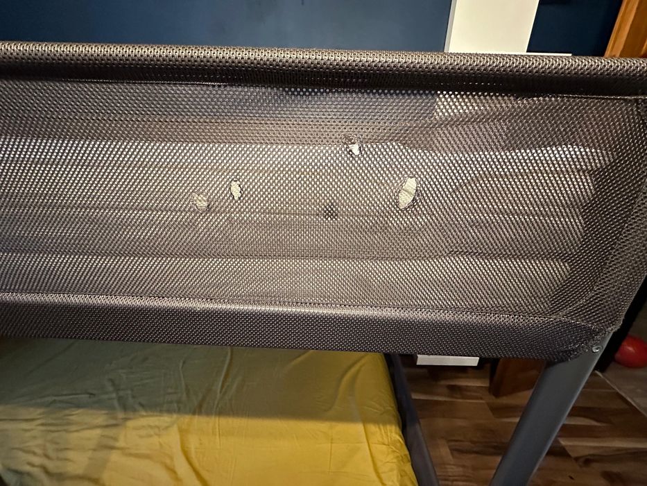 IKEA TUFFING Rama łóżka piętrowego, ciemnoszary, 2 x materac 90x200 cm