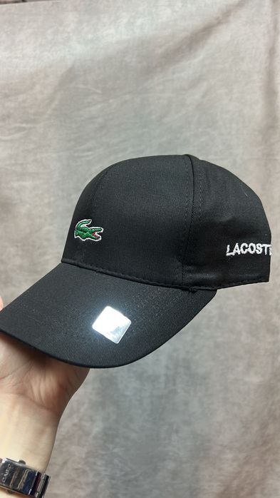 EXCLUSIVE LACOSTE Мужская кепка черная Женская кепка Лакоста унисекс