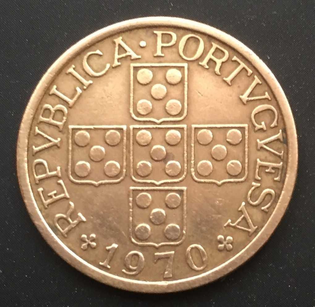 Moeda de 50 centavos bronze - Portugal - 1970
