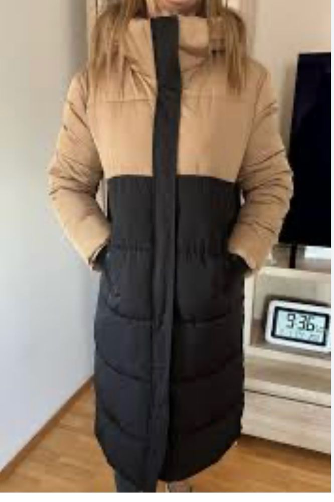 Зимова довга куртка Stradivarius, пальто зима