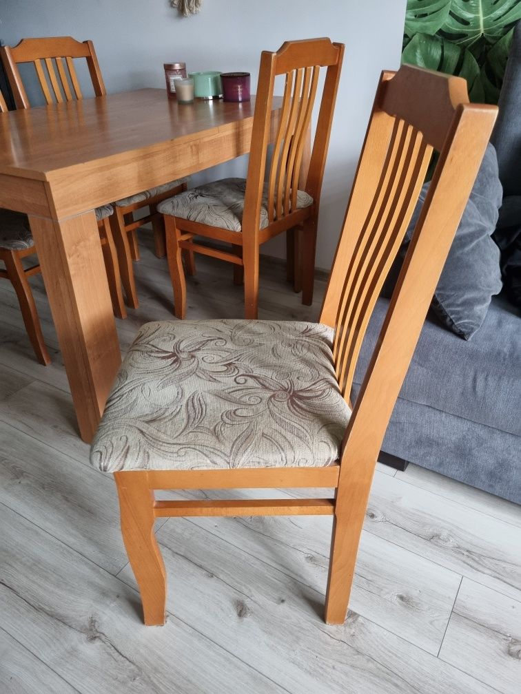 Krzesła 4szt i stół