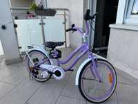 Rower dziecięcy SUN BABY Heart bike 20 cali dla dziewczynki Fioletowy