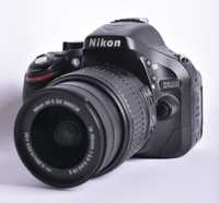 Lustrzanka Nikon D5200 CAŁY ZESTAW Obiektyw Nikkor 18-55mm VR, Karta S