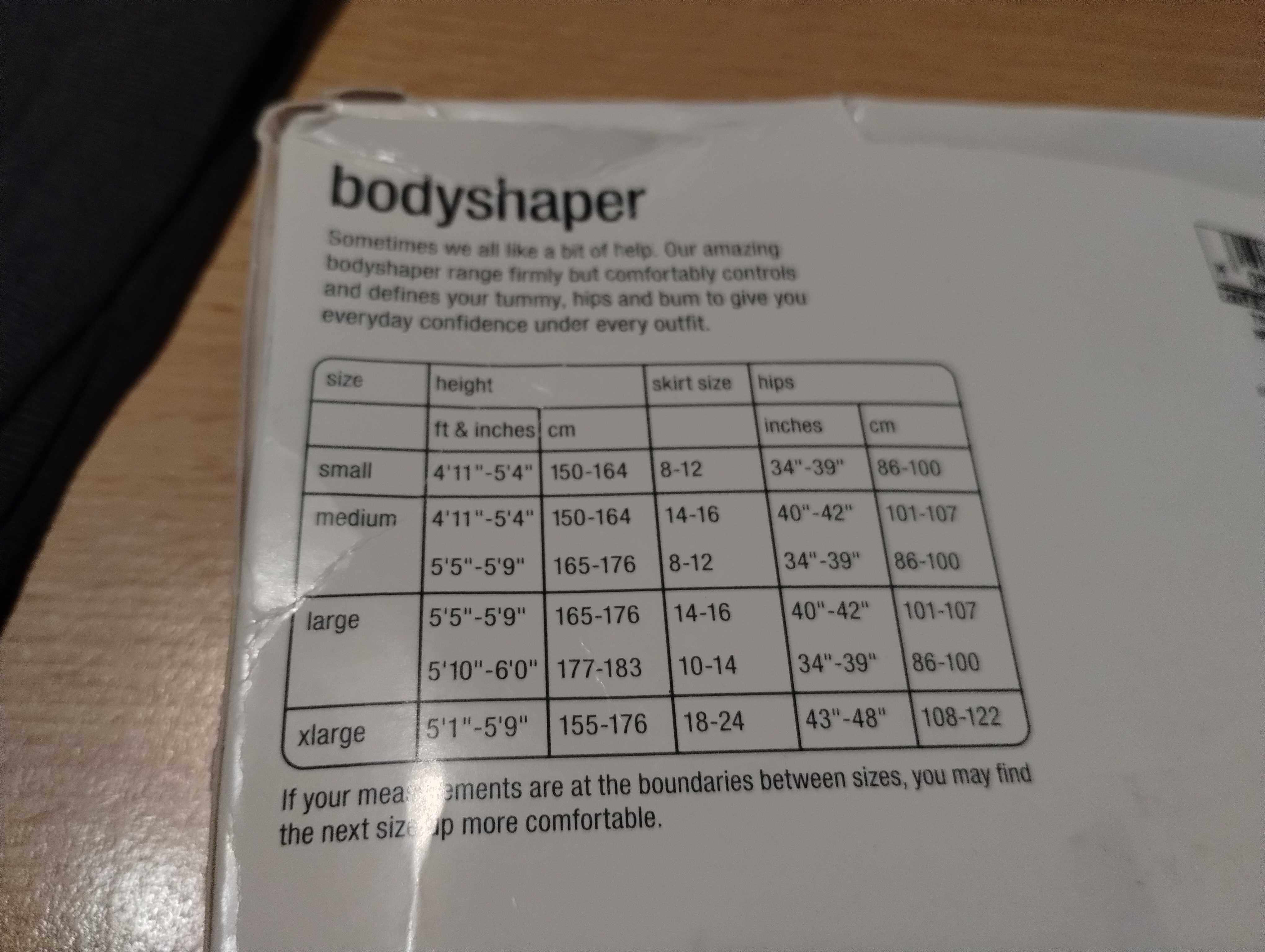 M&S Rajstopy body shaper 10 DEN jedna para rozmiar M