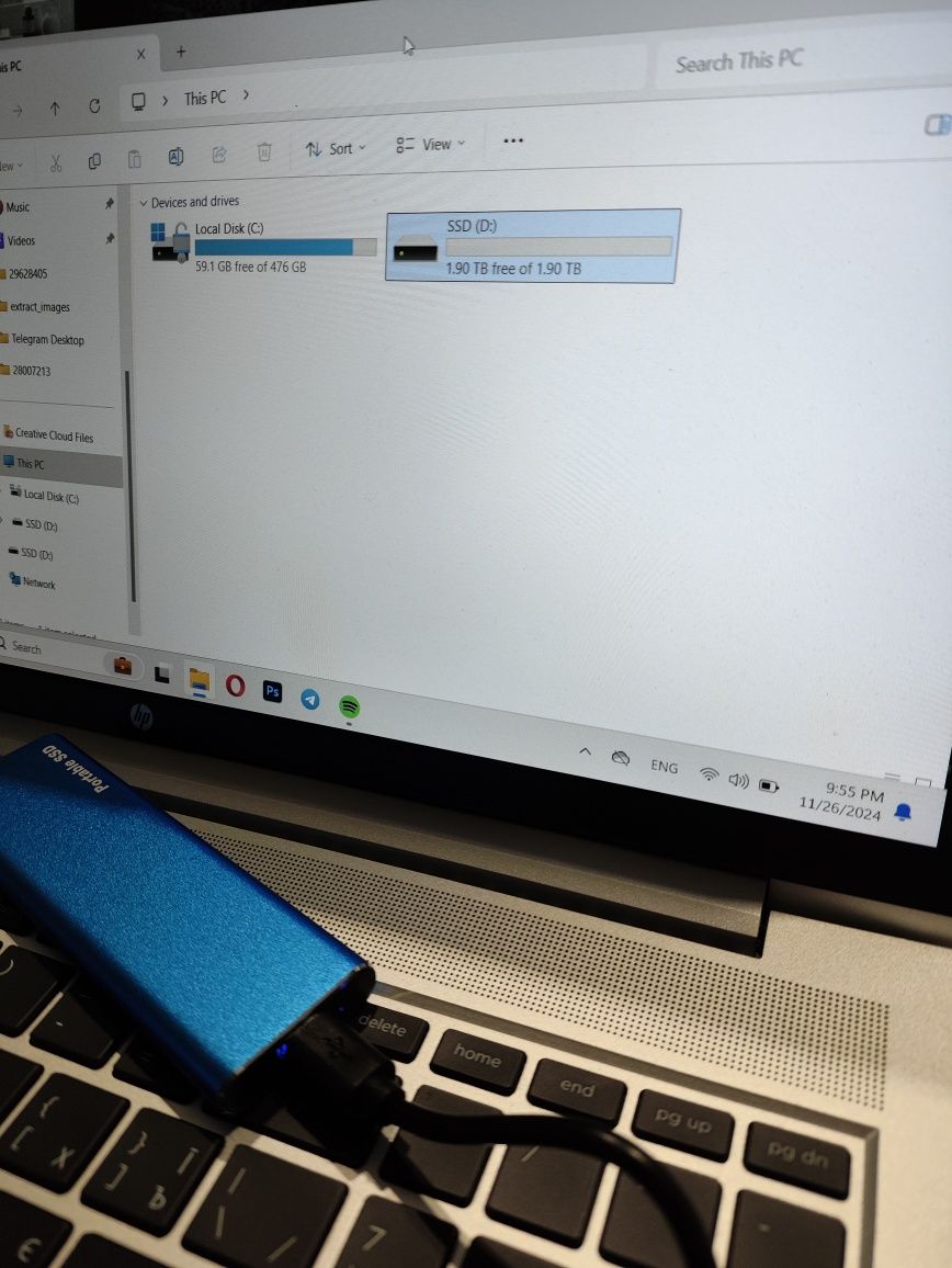 Зовнішній накопичувач Portable SSD обсягом від 1Tb
