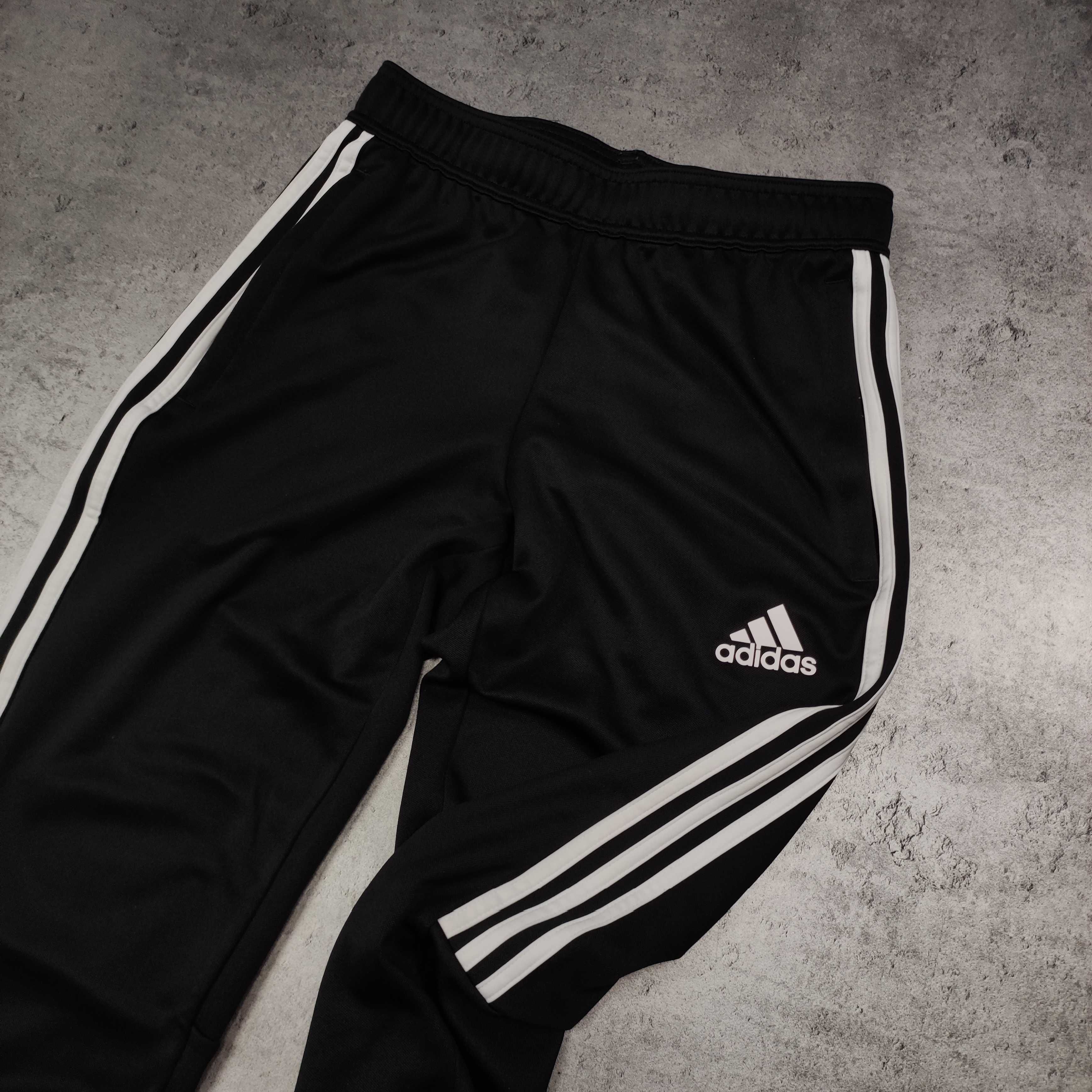 MĘSKIE PREMIUM Dresy Sportowe 3 Paski Adidas Czarne Aero Climacool