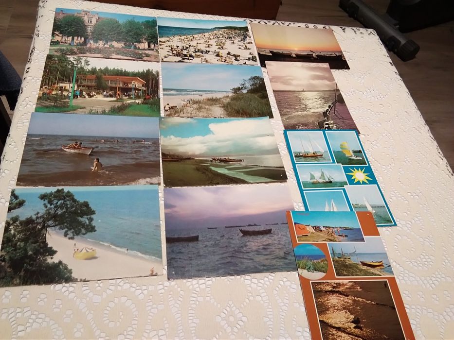 12 pocztówek z nad Bałtyku. Okres PRL.