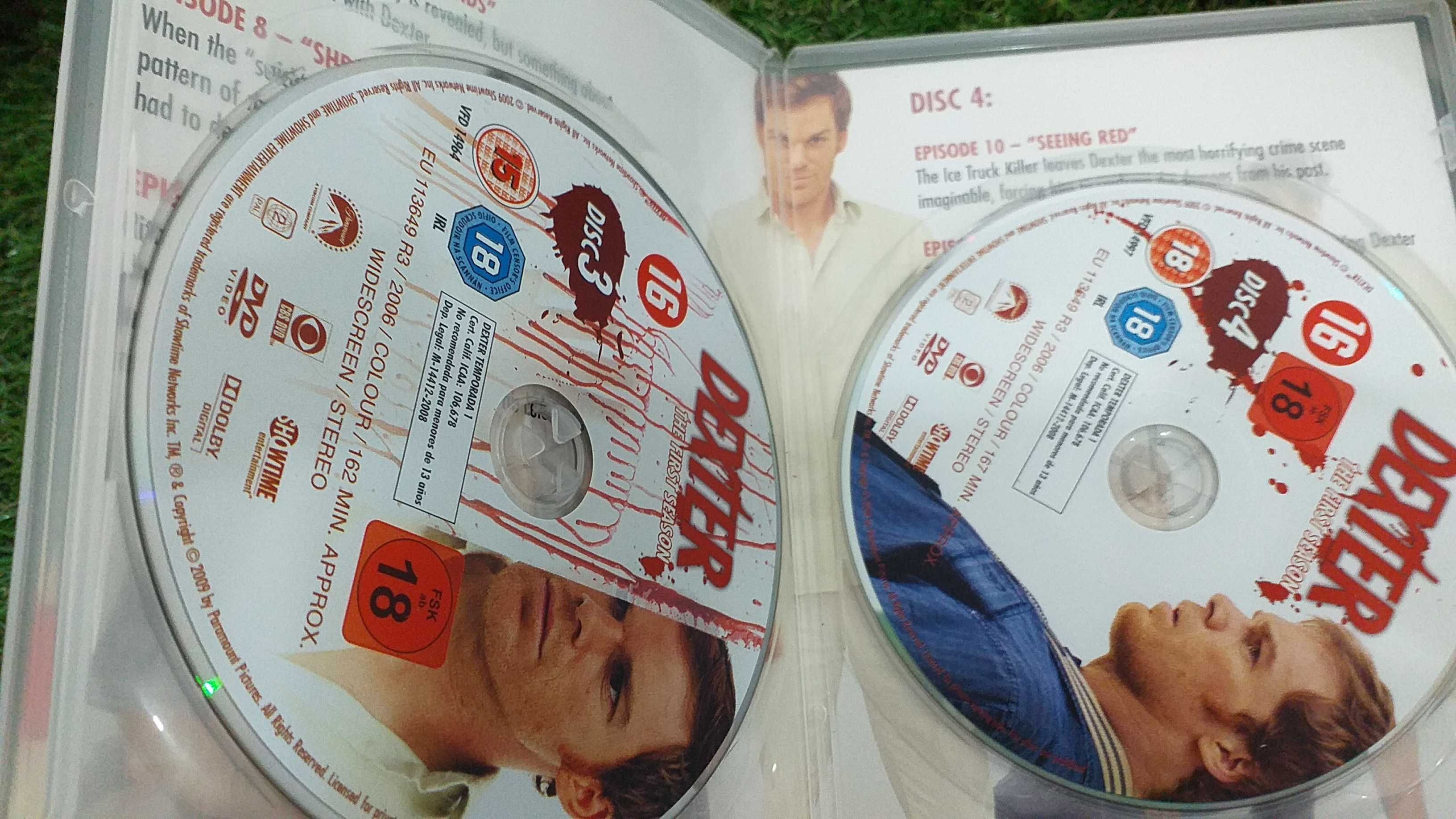 DEXTER Season 1 em 4 dvd's 4 discos